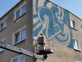 Kolejny mural z okazji 20-lecia UZ - Radio Zielona Góra 97,1FM