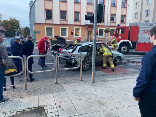 Wypadek w śródmieściu. Kobieta jest w szpitalu - Radio Zielona Góra 97,1FM